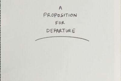 4. A Proposition For Departure