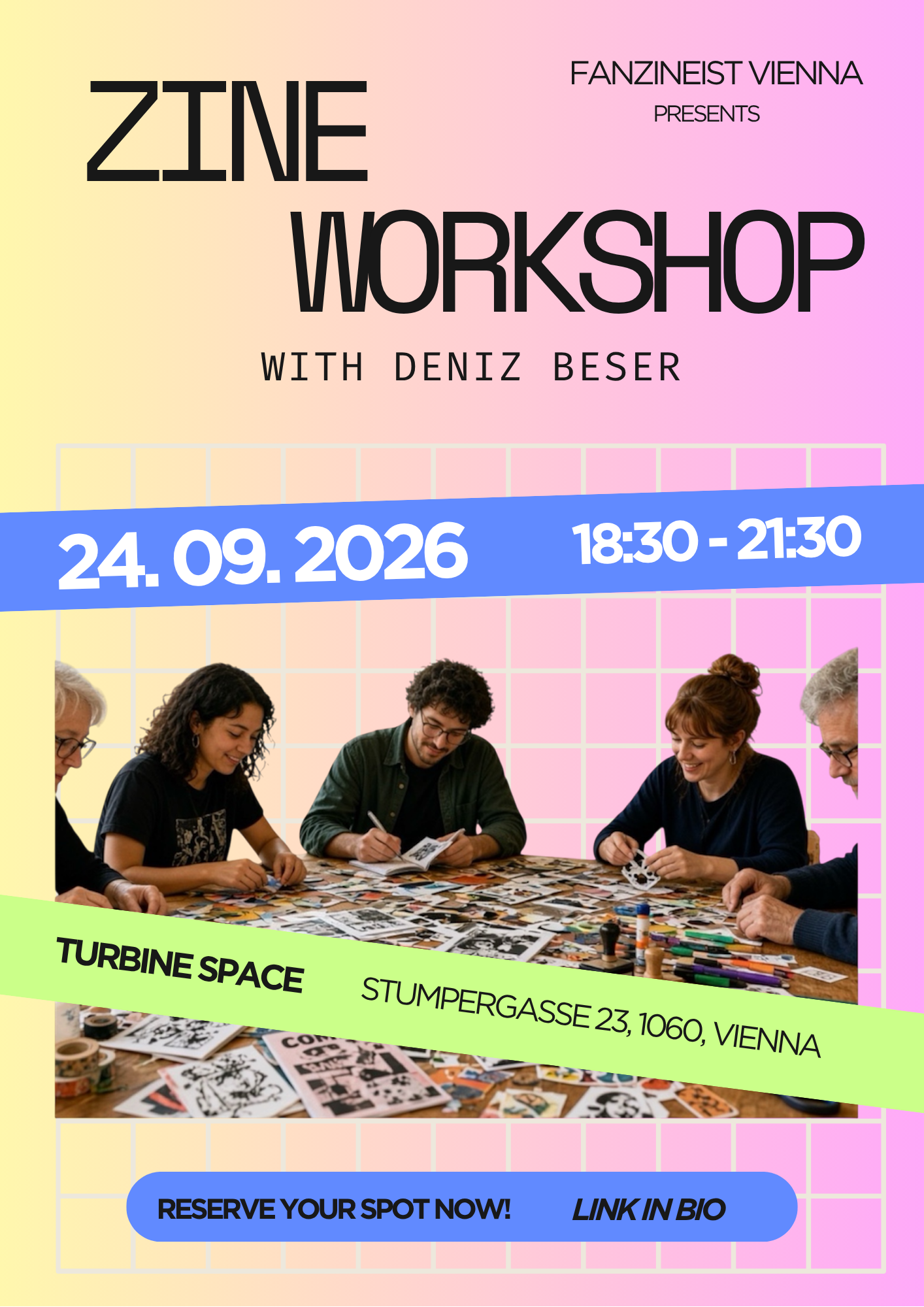 Zine Workshop with Deniz Beser