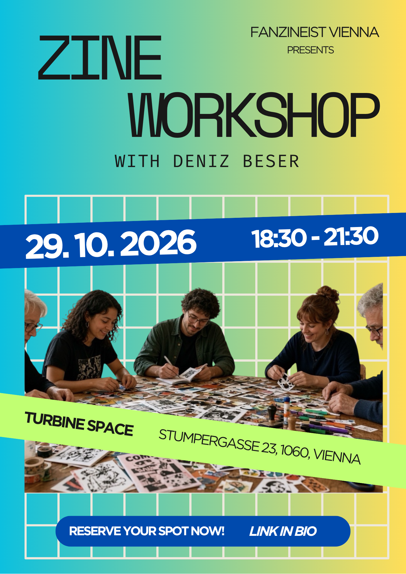Zine Workshop with Deniz Beser